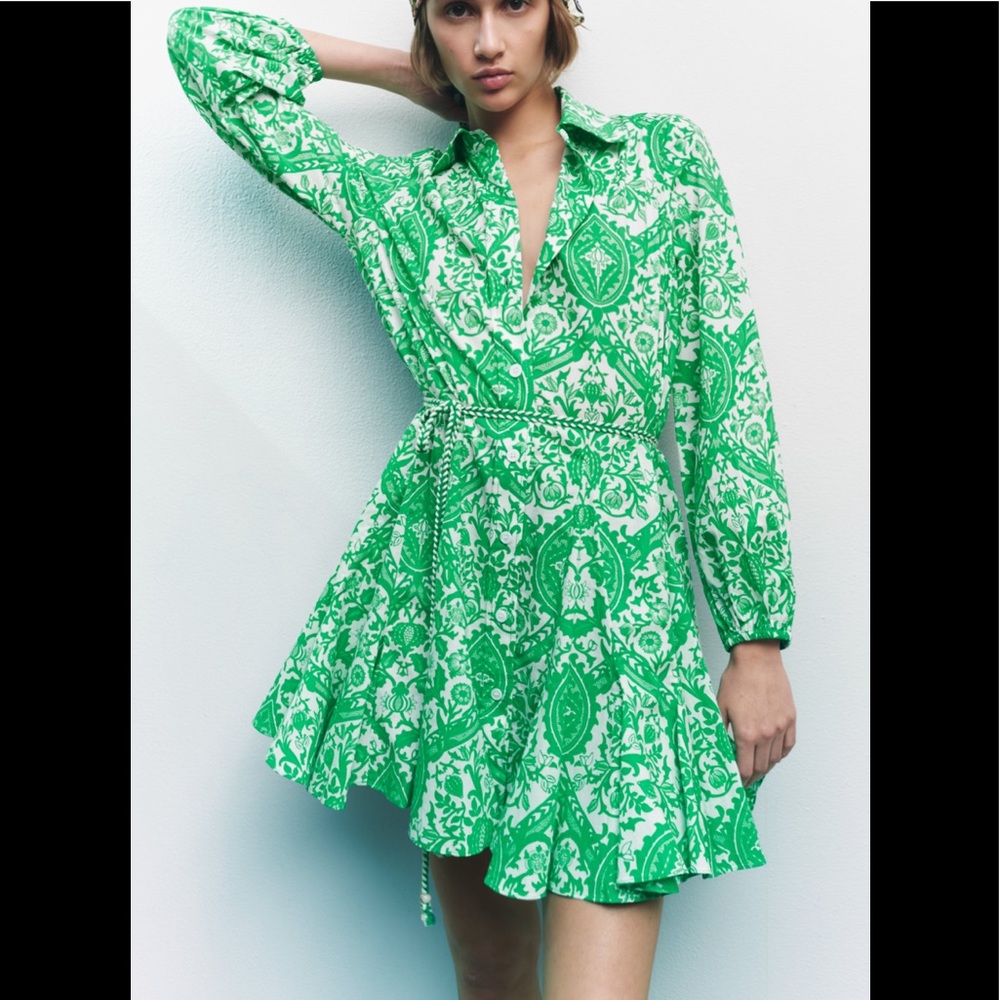 Zara | Printed mini dress